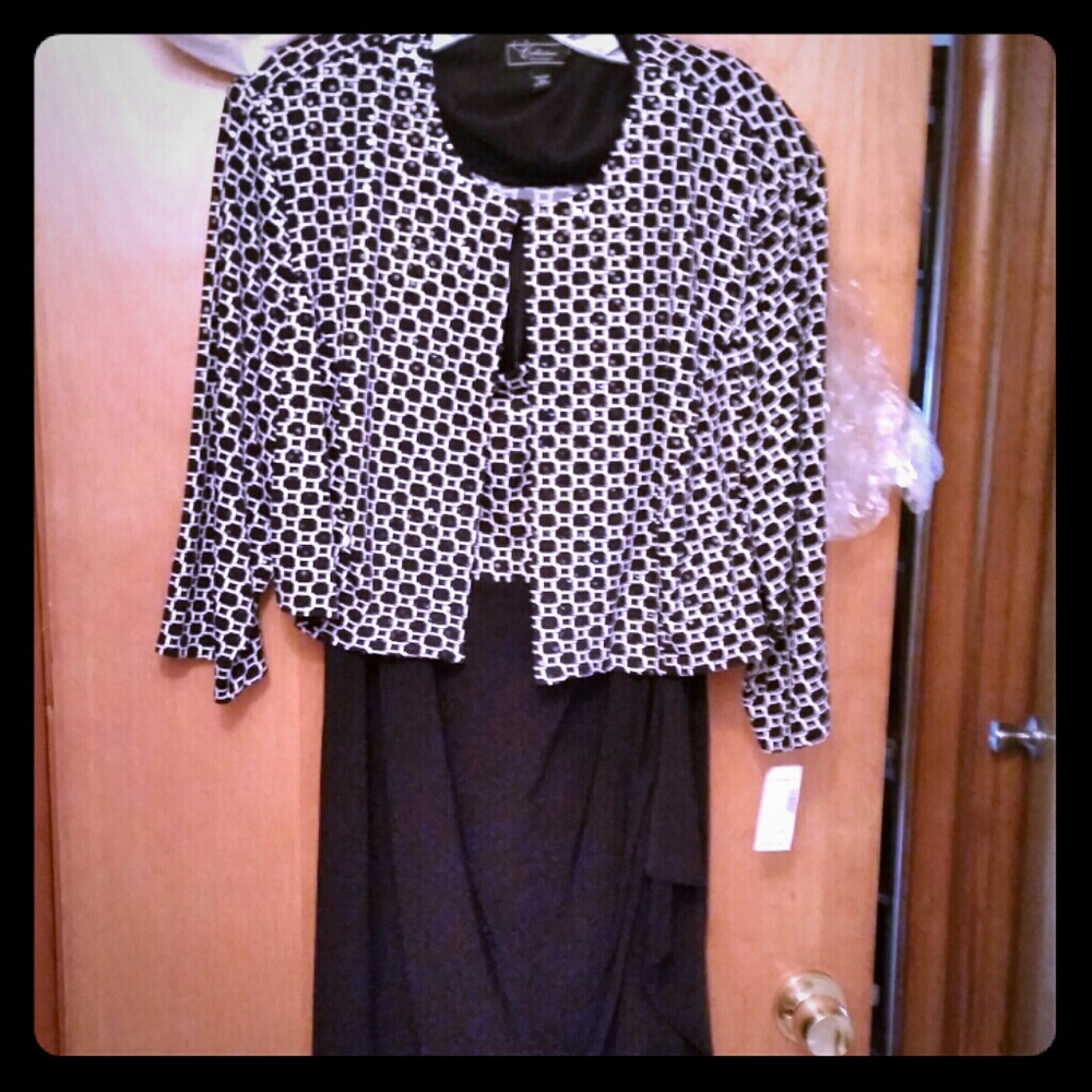 Black dress with blazer, dress barn